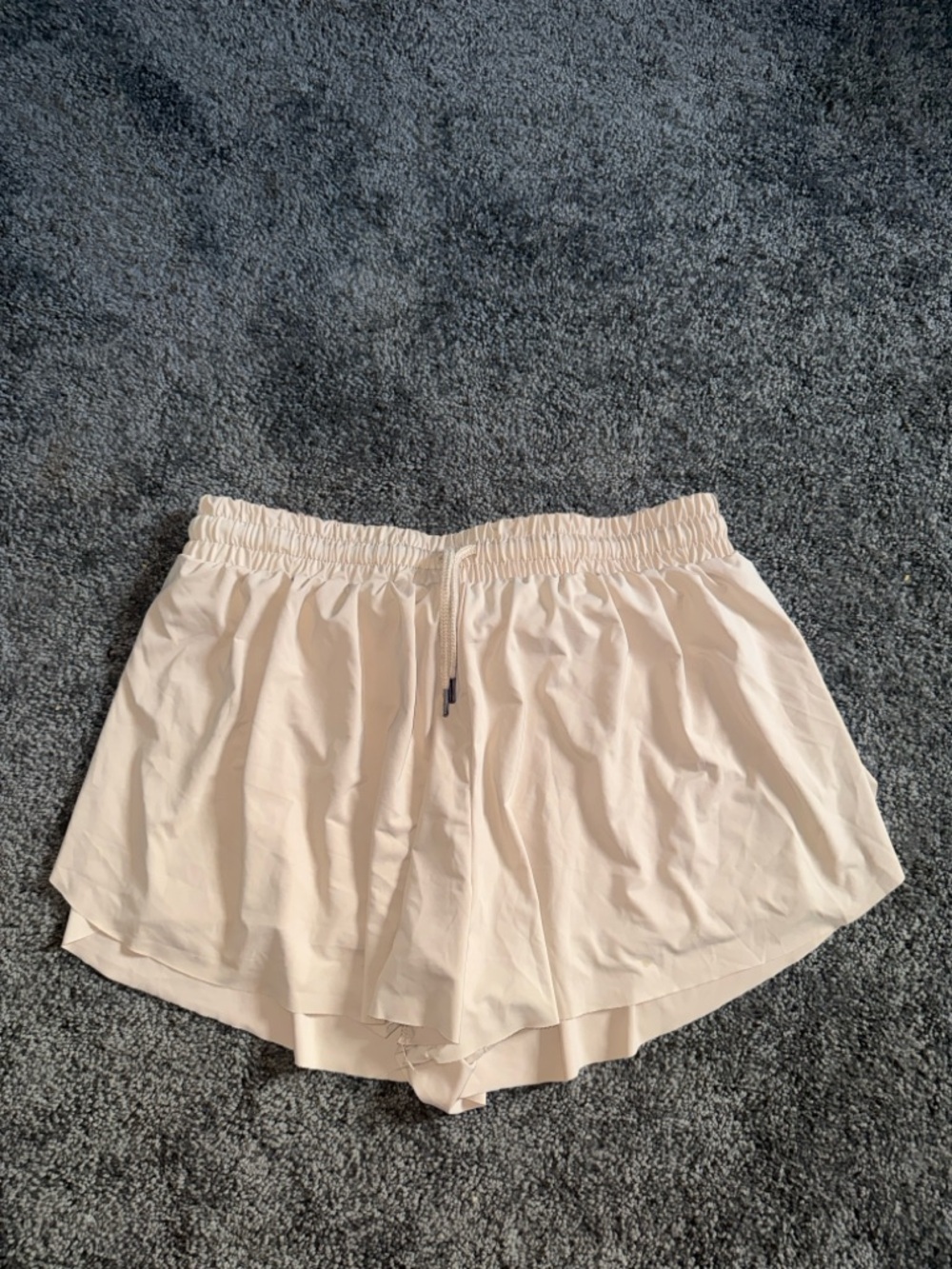 NOBO Light Cream Layered Athletic Shorts